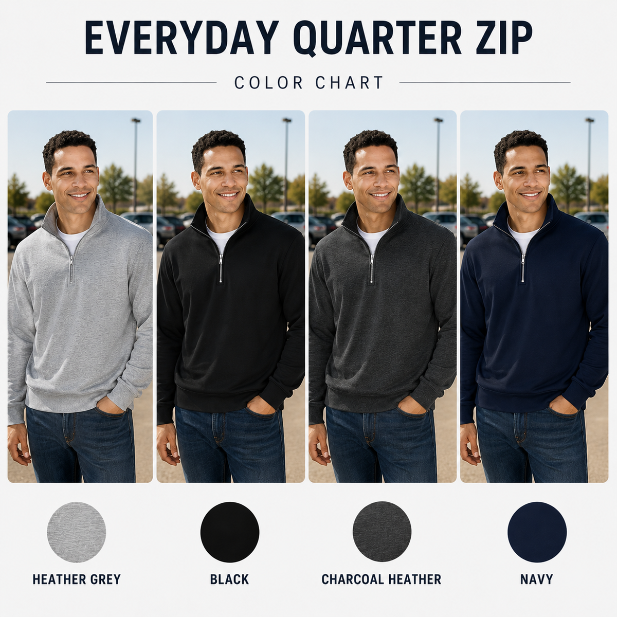 Everyday Quarter-Zip : Unisex Gary Moe