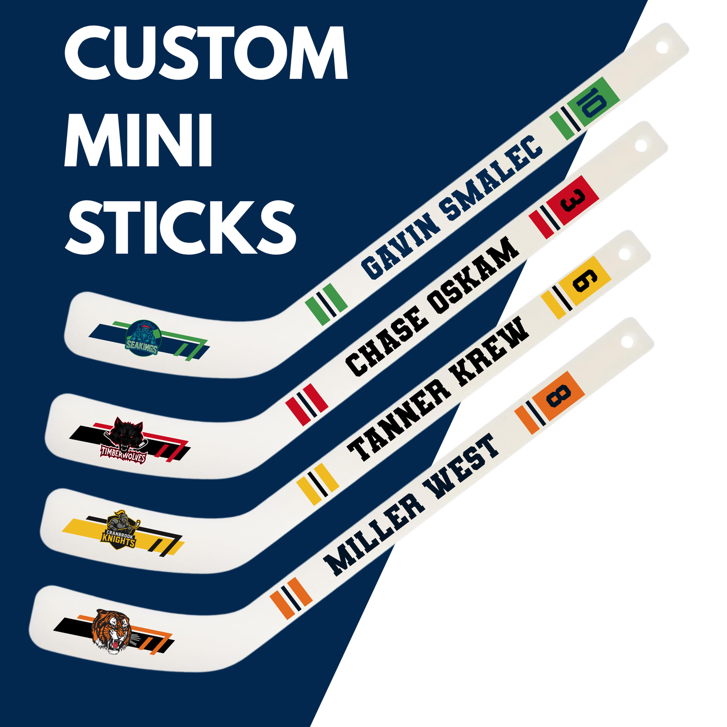 Personalized Mini Hockey Stick | Custom Hockey Gift