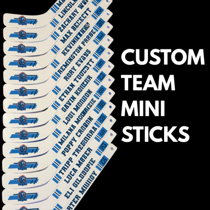 Custom Team Mini Hockey Sticks | Bulk Orders