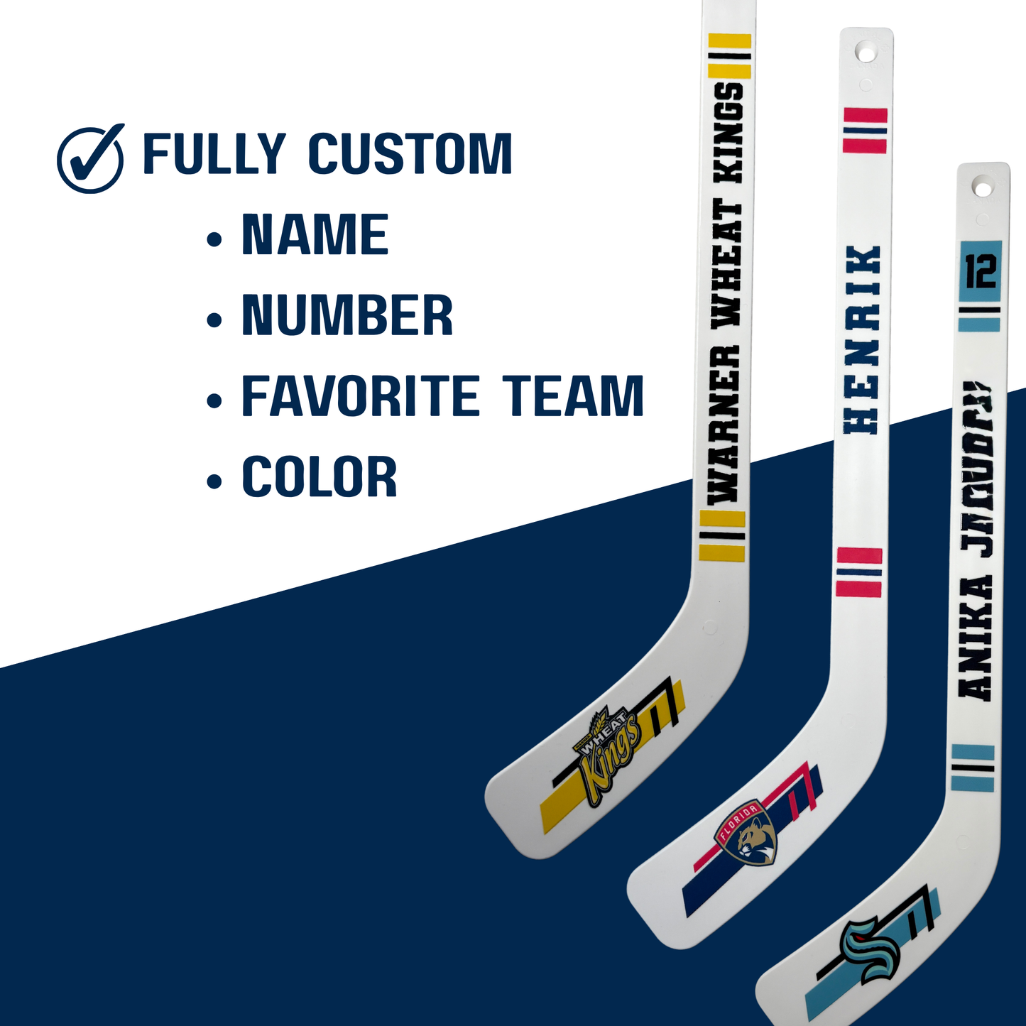 Personalized Mini Hockey Stick | Custom Hockey Gift