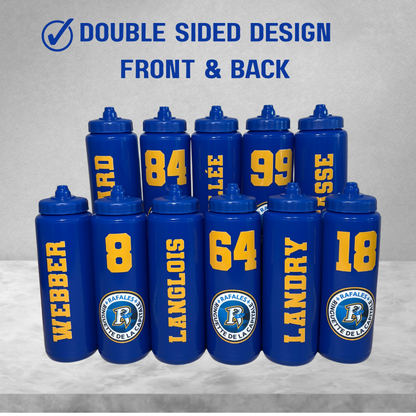 Custom Team Water Bottles | Personalized with Name, Number & Team Logo