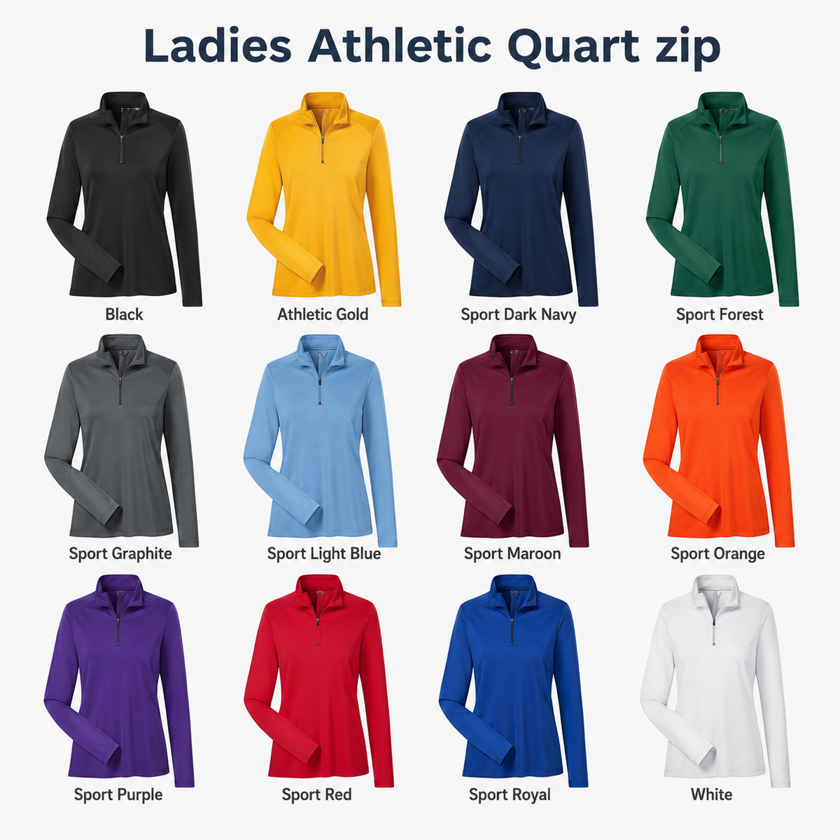 Ladies Athletic Quarter Zip