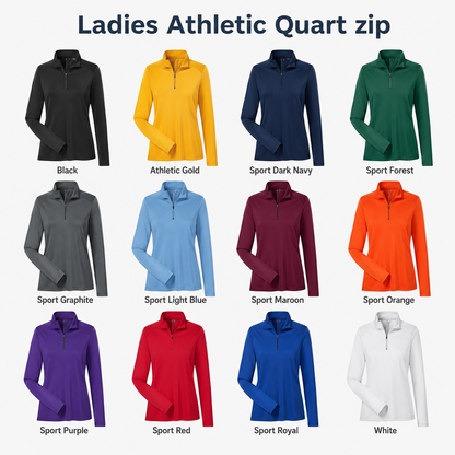 Ladies Athletic Quarter Zip