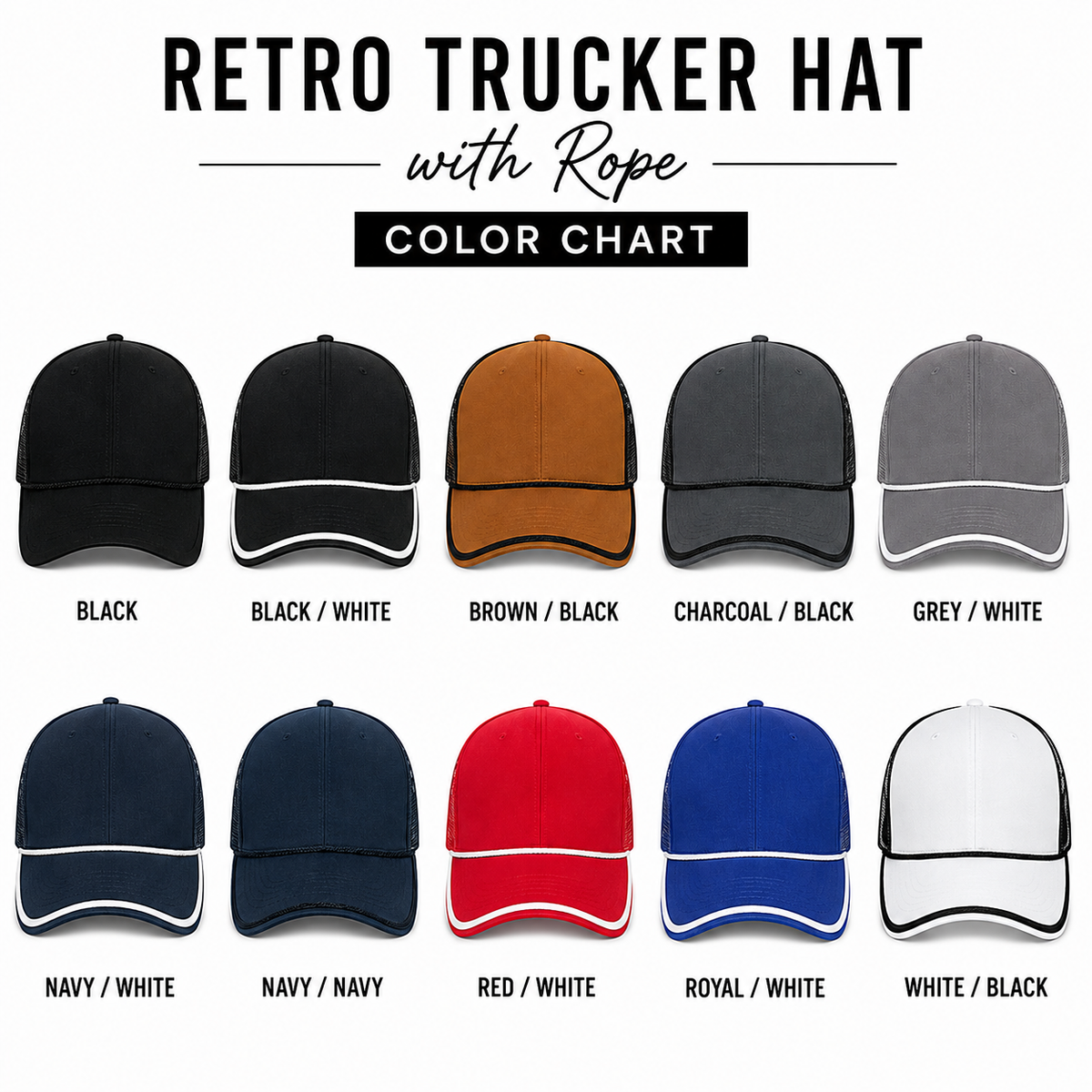 Retro Trucker Rope Cap