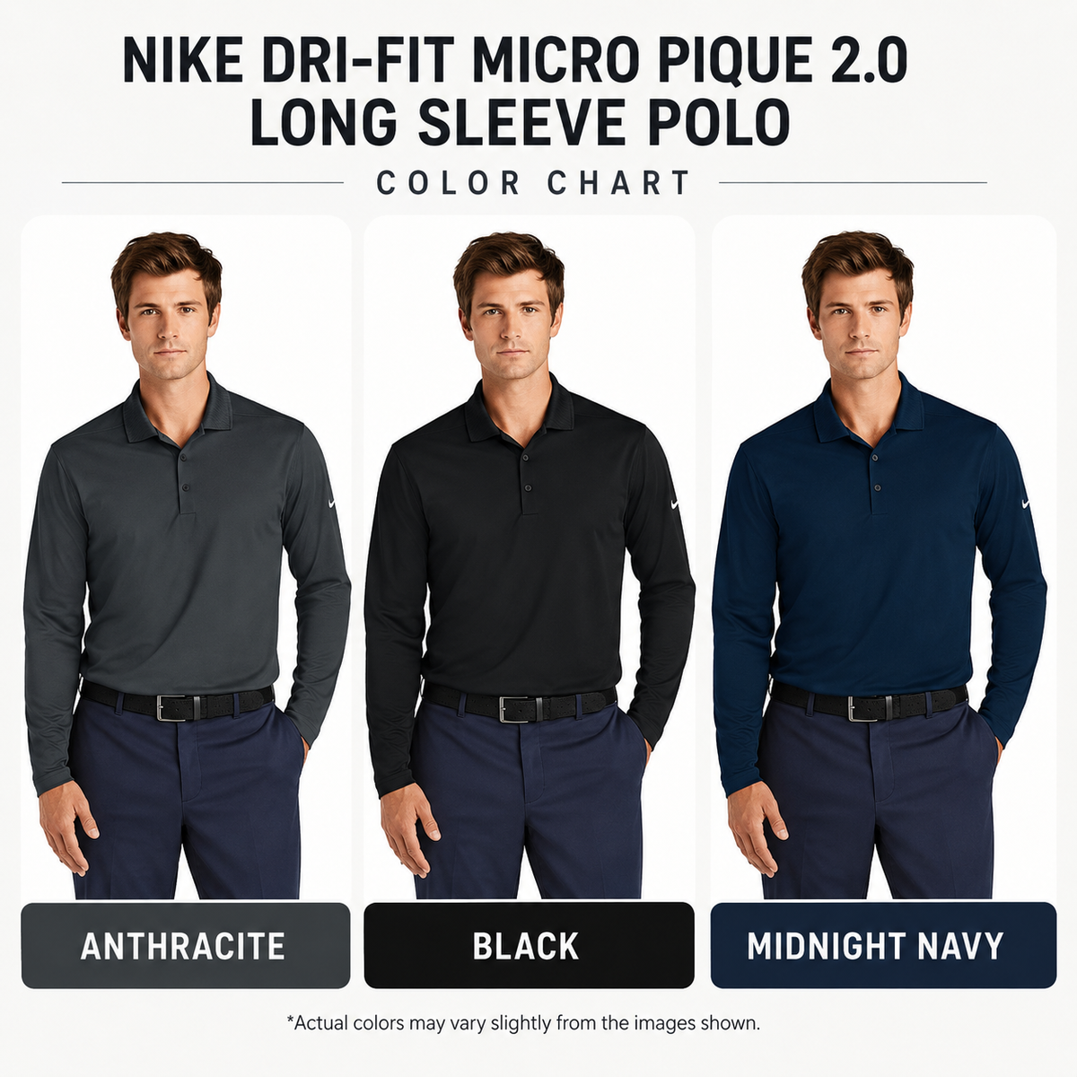 Nike Dri FIT Long Sleeve Polo