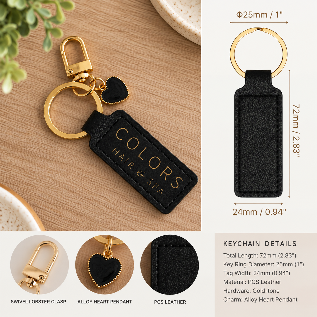 Custom Leather Keychain