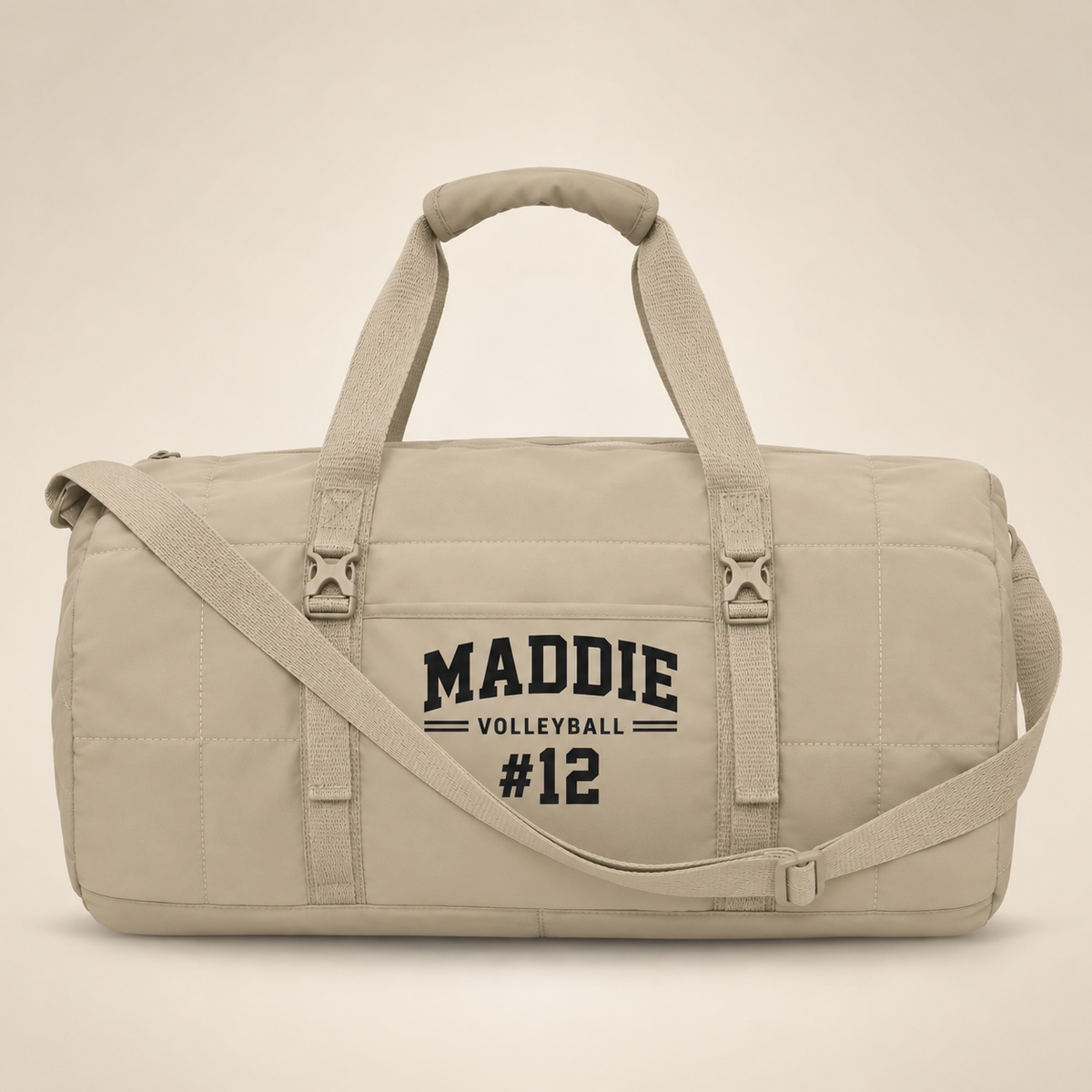 LIFESTYLE QUILTED BARREL DUFFEL 27 L. | PERSONALIZED