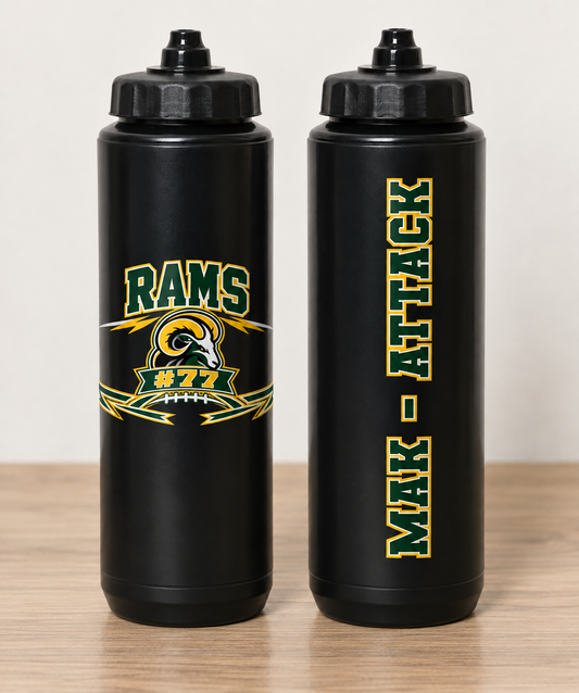 RAMS Squeeze Water Bottle