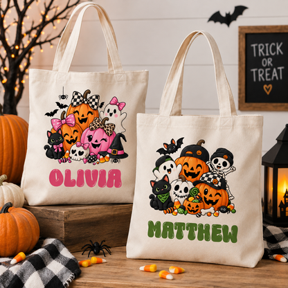 Personalized Halloween Trick Or Treat Bag