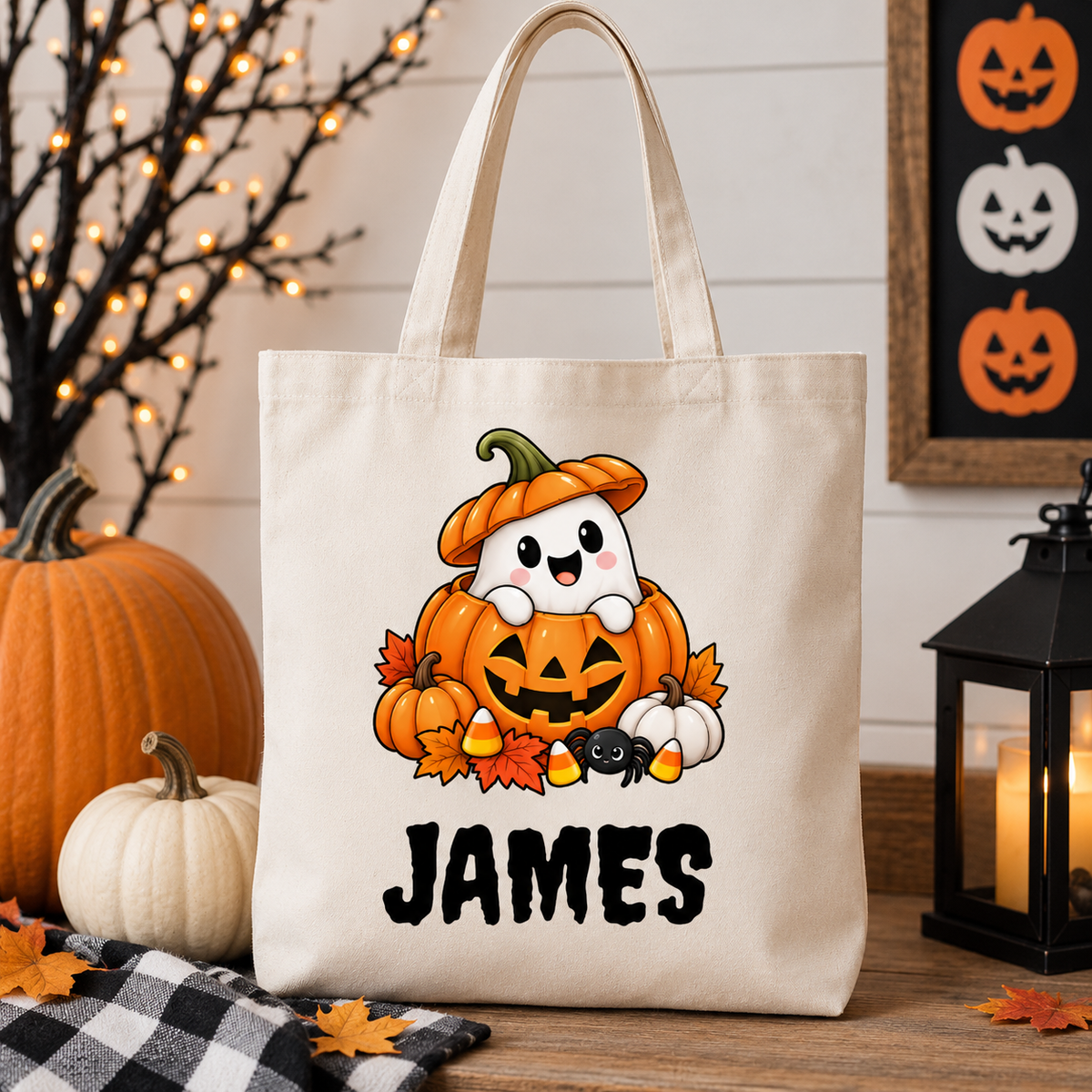 Personalized Halloween Trick Or Treat Bag