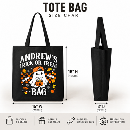 Personalized Halloween Trick Or Treat Bag