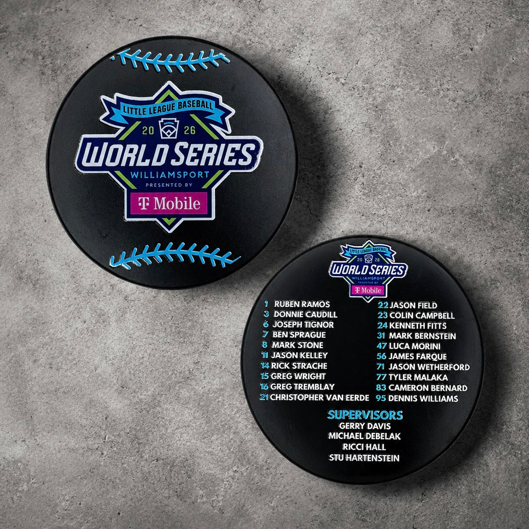 Custom Team Roster Hockey Puck