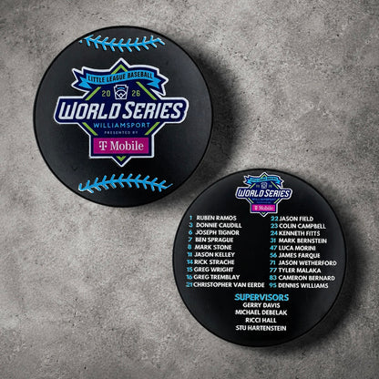 Custom Team Roster Hockey Puck