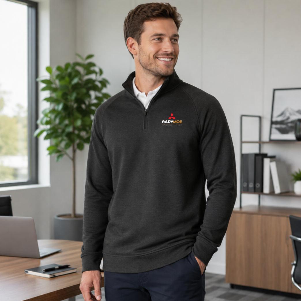 Elevated Mens Dress Quarterzip Sweater :Gary Moe