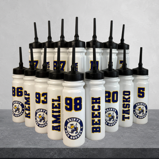Custom Team Water Bottles | Personalized Sports Bottles |Extended Lid