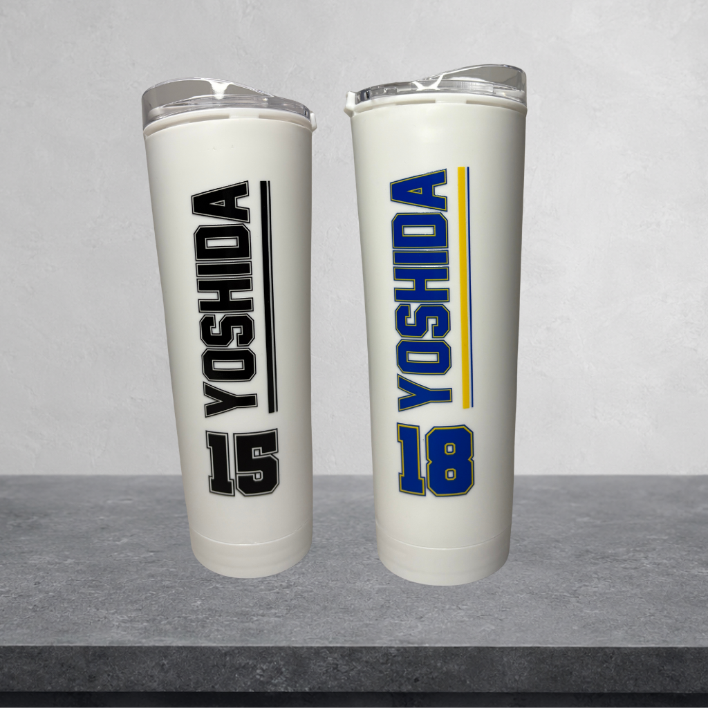 PERSONALIZED BLOW HORN TUMBLER CUP